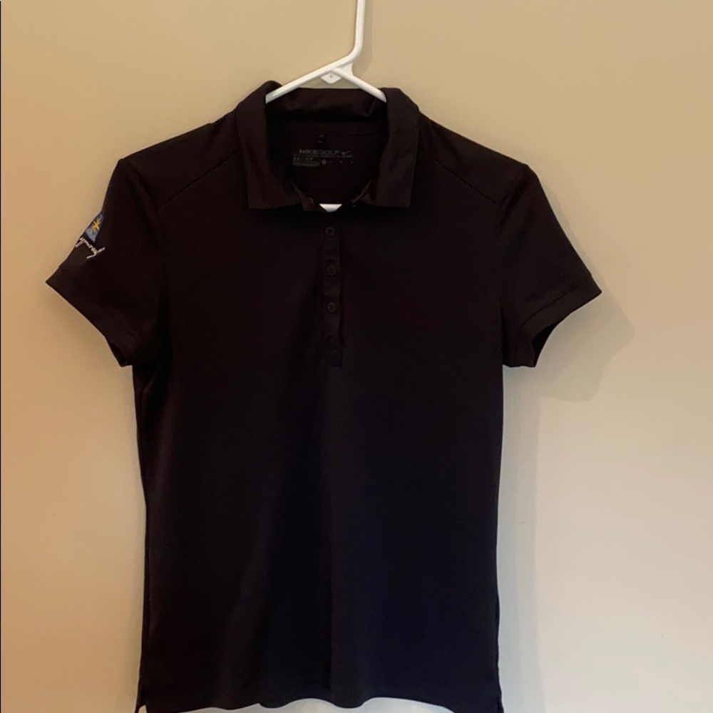 EUC Nike Golf Dri-fit Polo Black Sz Med